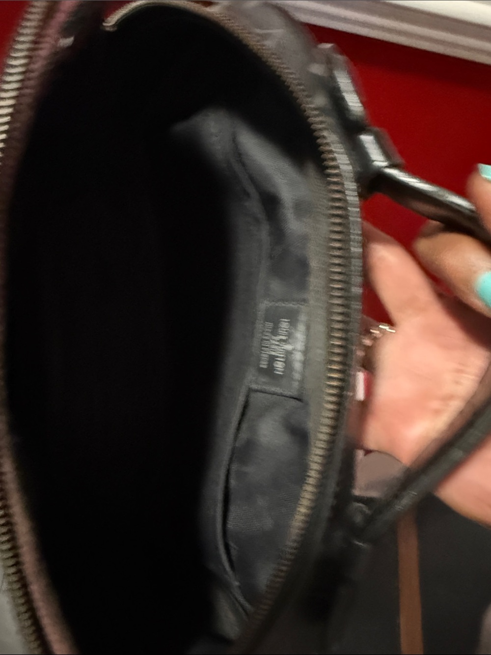 Louis Vuitton Men's Black Monogram Toiletry Pouch with Silver Hardware no strap - Picture 10 of 12